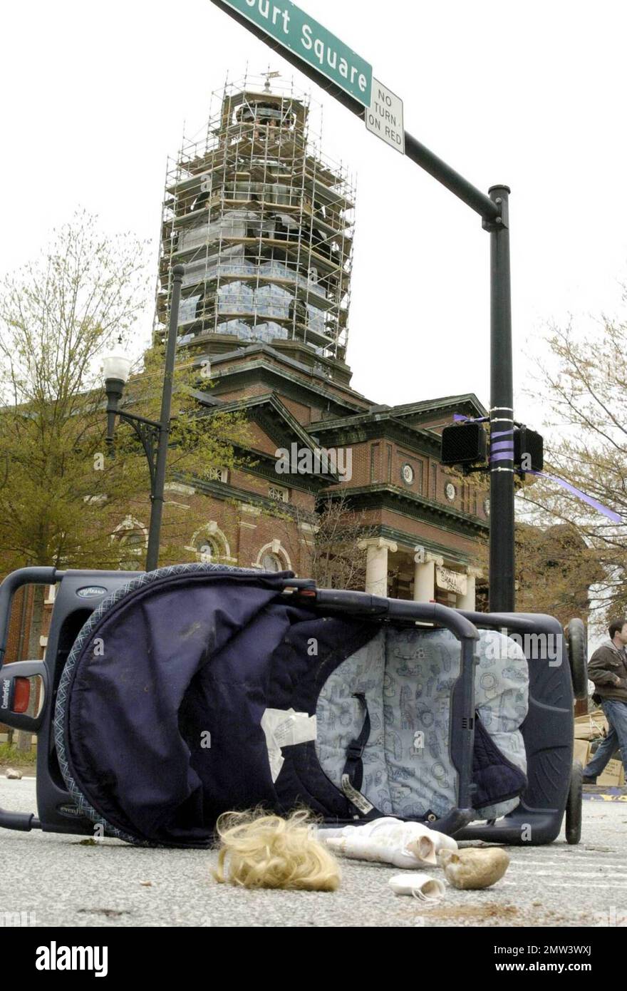 EXCLUSIVE!! General views of the set for the movie "Zombieland