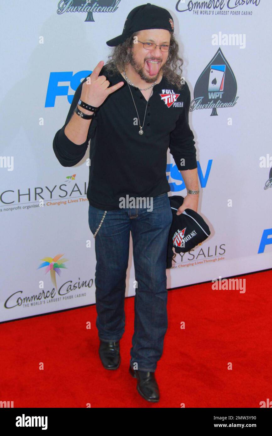 Joseph (Joe) D. Reitman arrives on the red carpet at the 8th Annual World Poker Tour Invitational Texas Hold 'Em poker tournament for the Chrysalis Charity, a non-profit organization dedicated to helping homeless and economically disadvantaged individuals become self-sufficient through employment opportunities, at the Commerce Casino, in Los Angeles, California, 02/20/10. Stock Photo