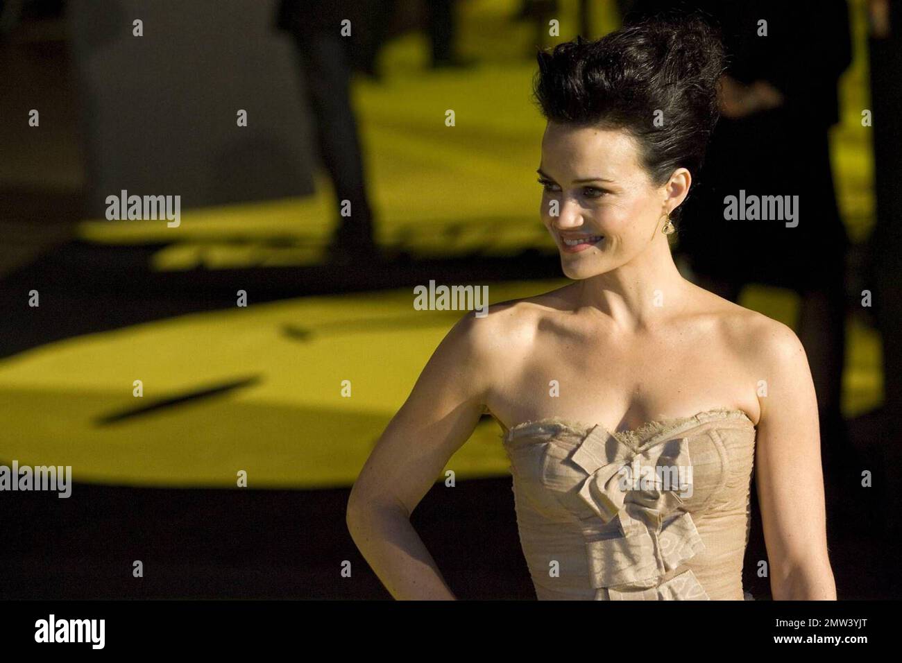 Carla Gugino attends the World Premiere of the 'Watchmen' movie at the Odeon Cinema, Leicester Square, London, UK 02/23/2009. Stock Photo