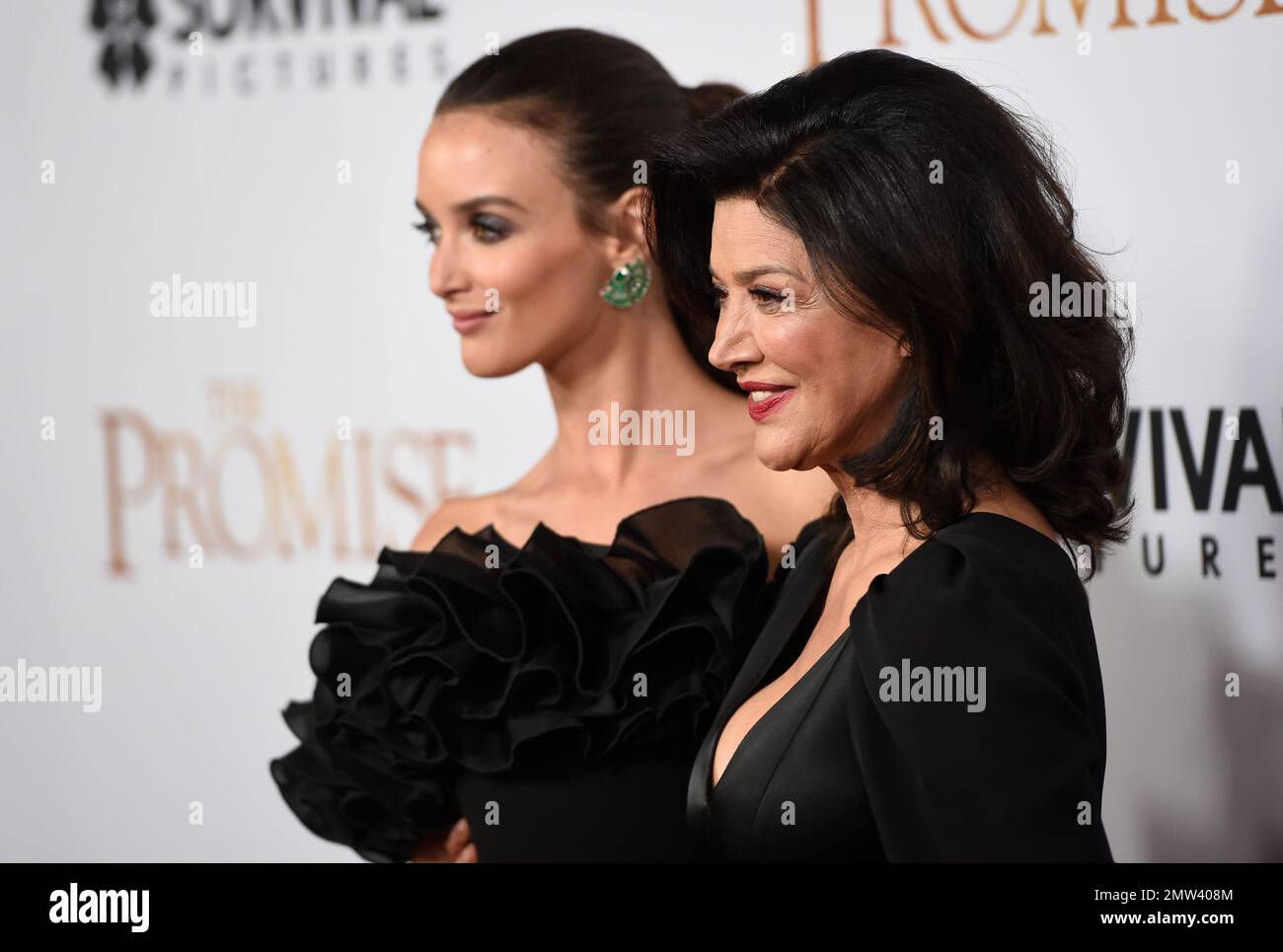 Charlotte Le Bon, left, and Shohreh Aghdashloo arrive at the U.S ...