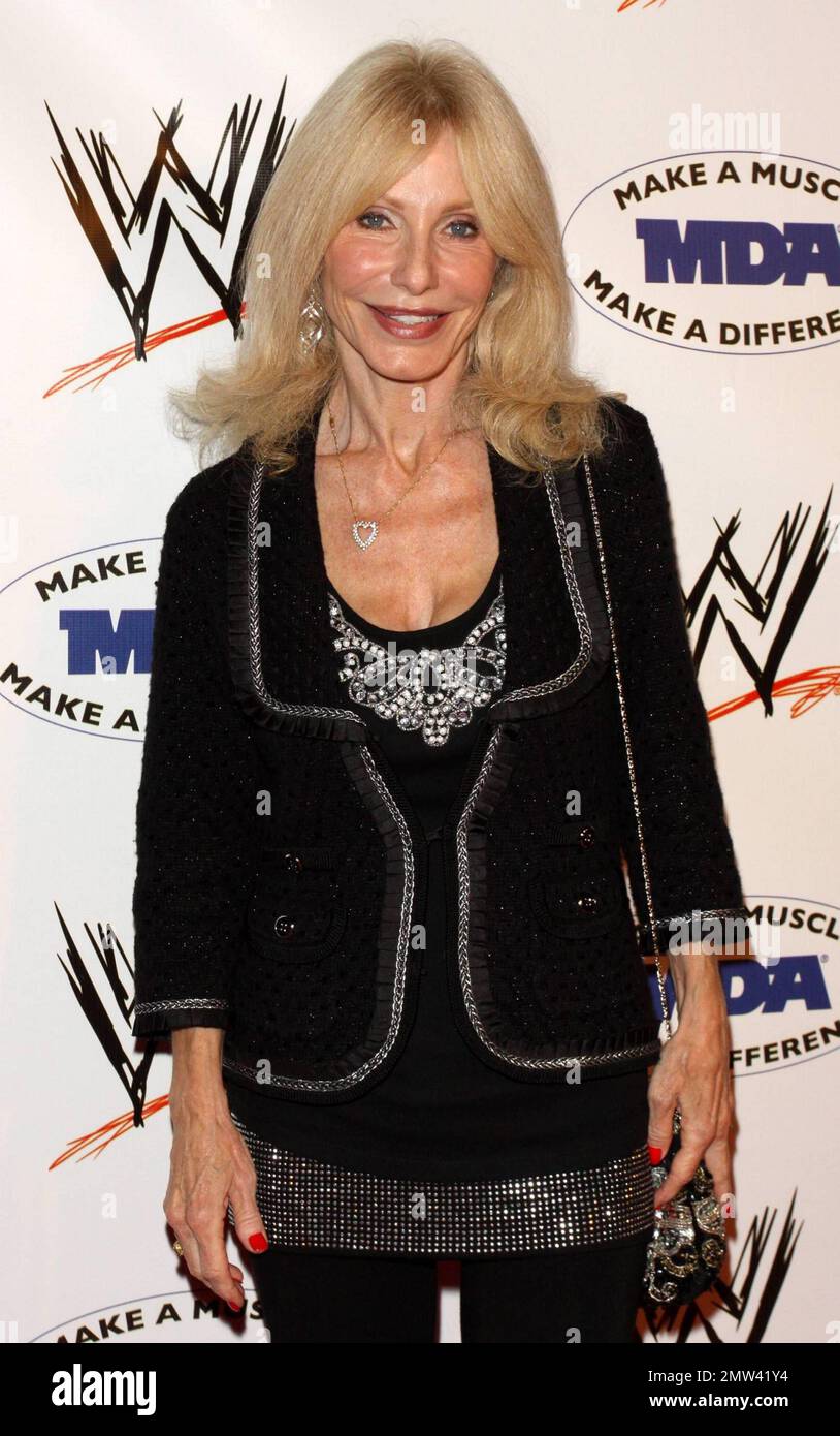 Carla Ferrigno poses on the red carpet at the annual WWE SummerSlam kickoff party in association with the Muscular Dystrophy Association held at the Tropicana Bar inside the Hollywood Roosevelt Hotel. Los Angeles, CA. 08/13/10. Stock Photo