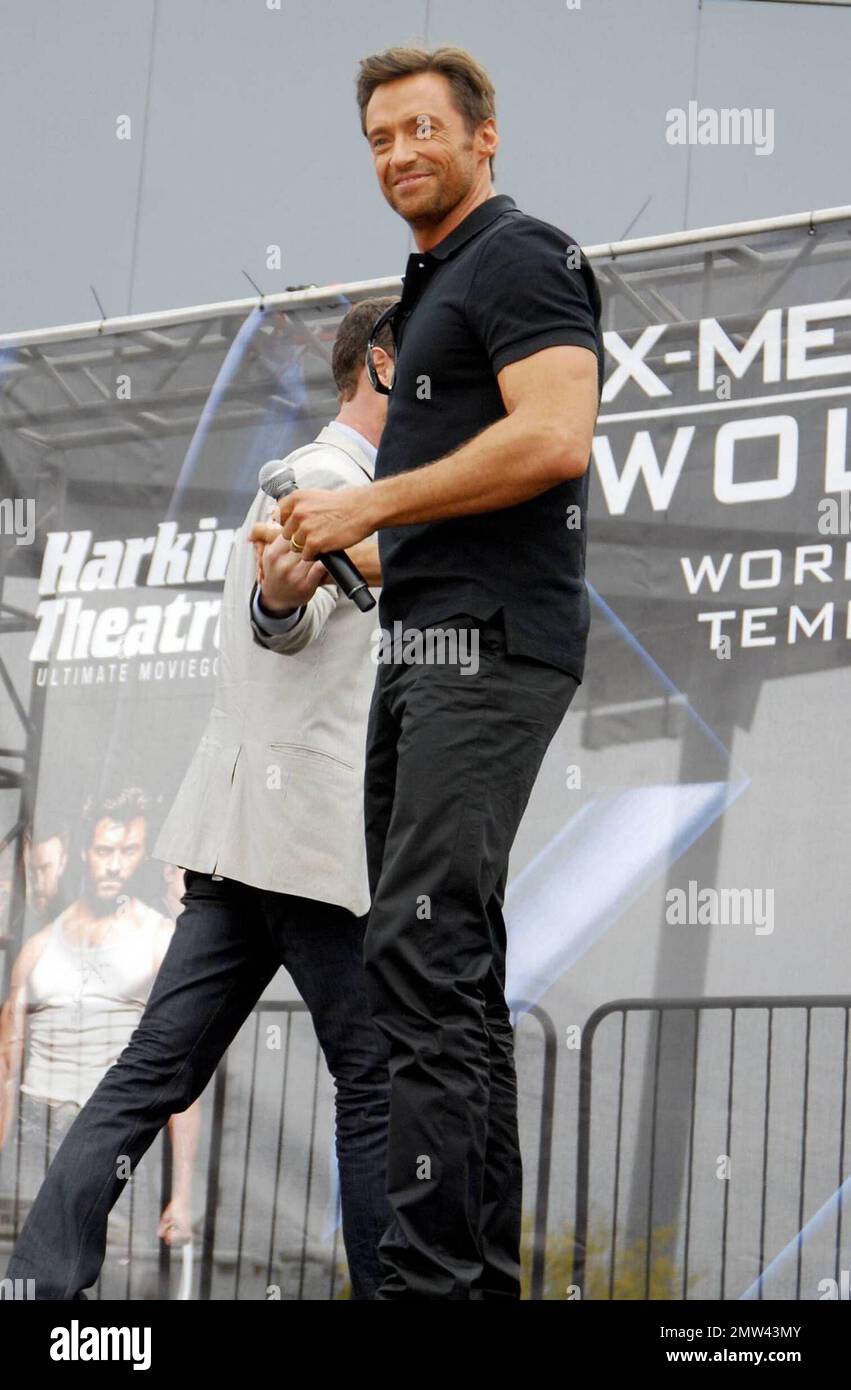 Hugh Jackman continues his promotional tour for his new film