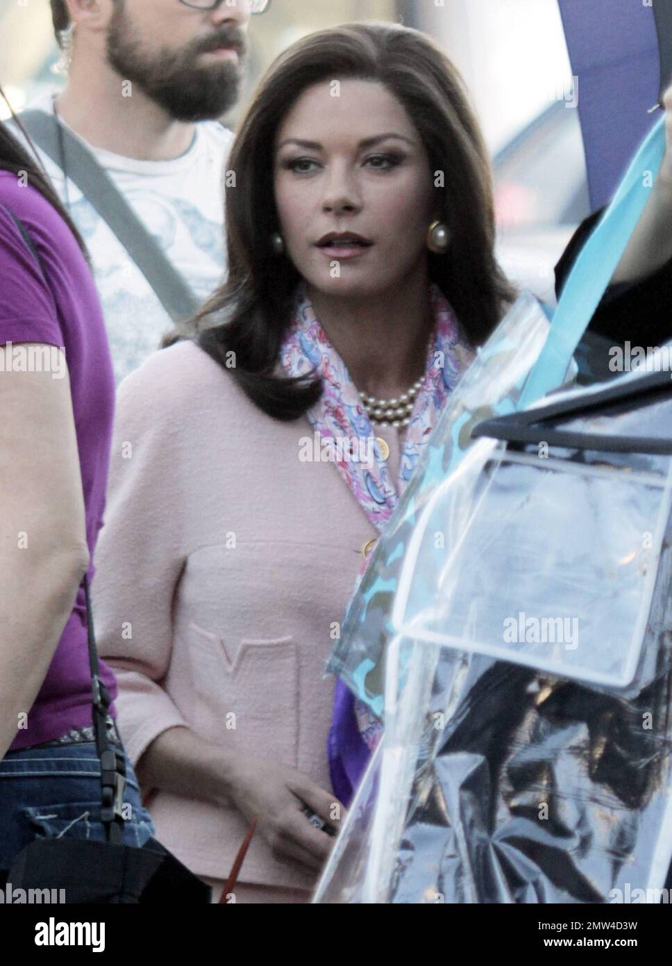 Catherine ZetaJones dressed as her character 'Patricia Whitmore' in