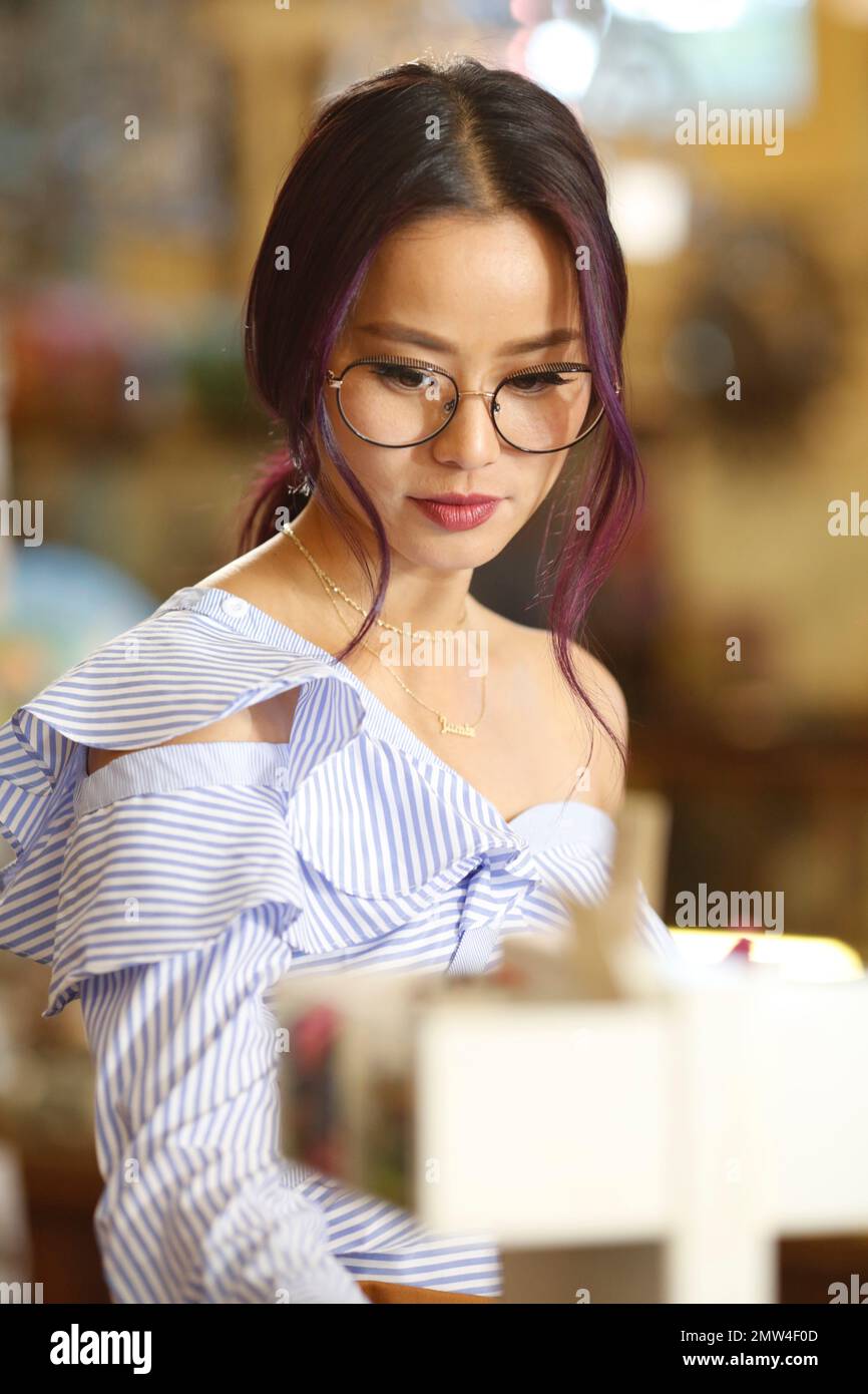 IMAGE DISTRIBUTED FOR ESSILOR Actress Jamie Chung spent the day(02)