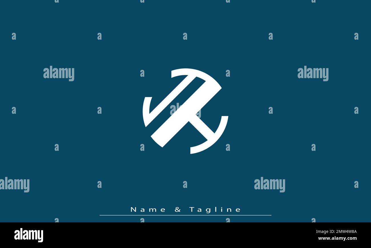 Alphabet letters Initials Monogram logo YH , HY Stock Vector