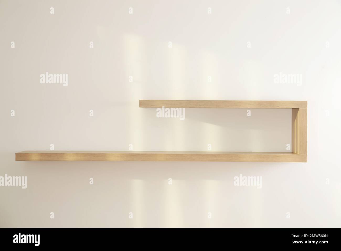 Empty modern shelf unit hi-res stock photography and images - Alamy