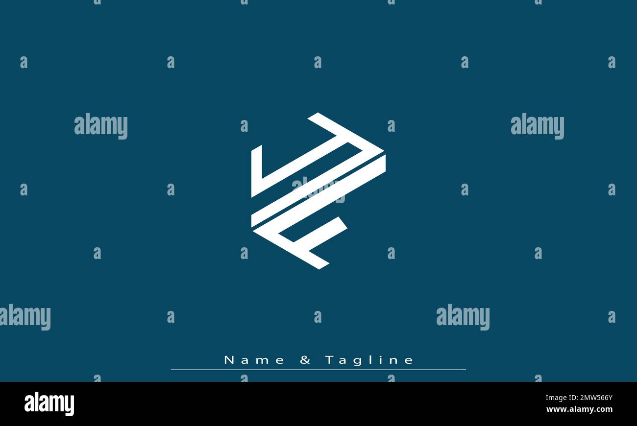 Alphabet letters Initials Monogram logo YF , FY Stock Vector