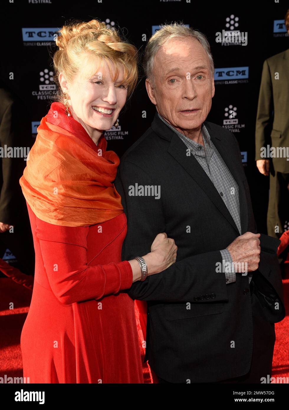 Television personality dick cavett left and his wife martha rogers
