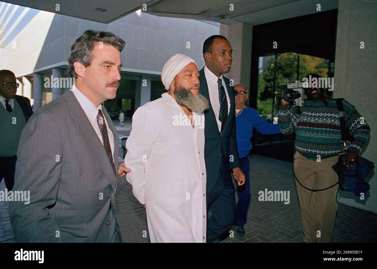 Hulon Mitchell Jr., also known as Yahweh ben Yahweh is led into the
