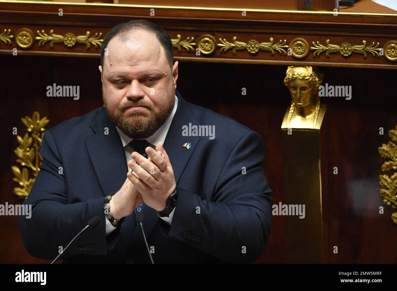 Rouslan Stefantchouk, President of Ukraine Parliament, attends the