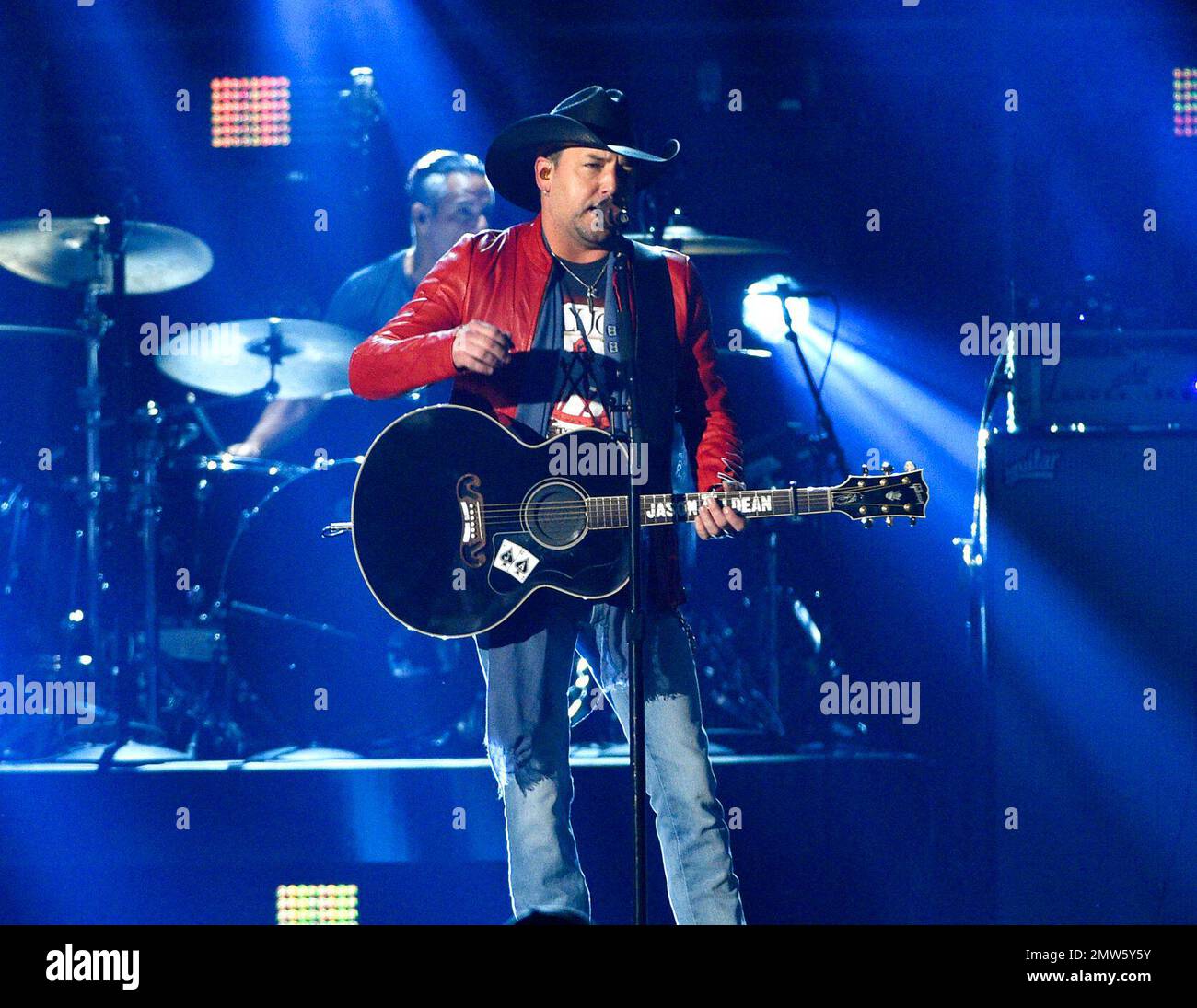 Jason Aldean performs "Any Ol' Barstool" at the 52nd annual Academy of