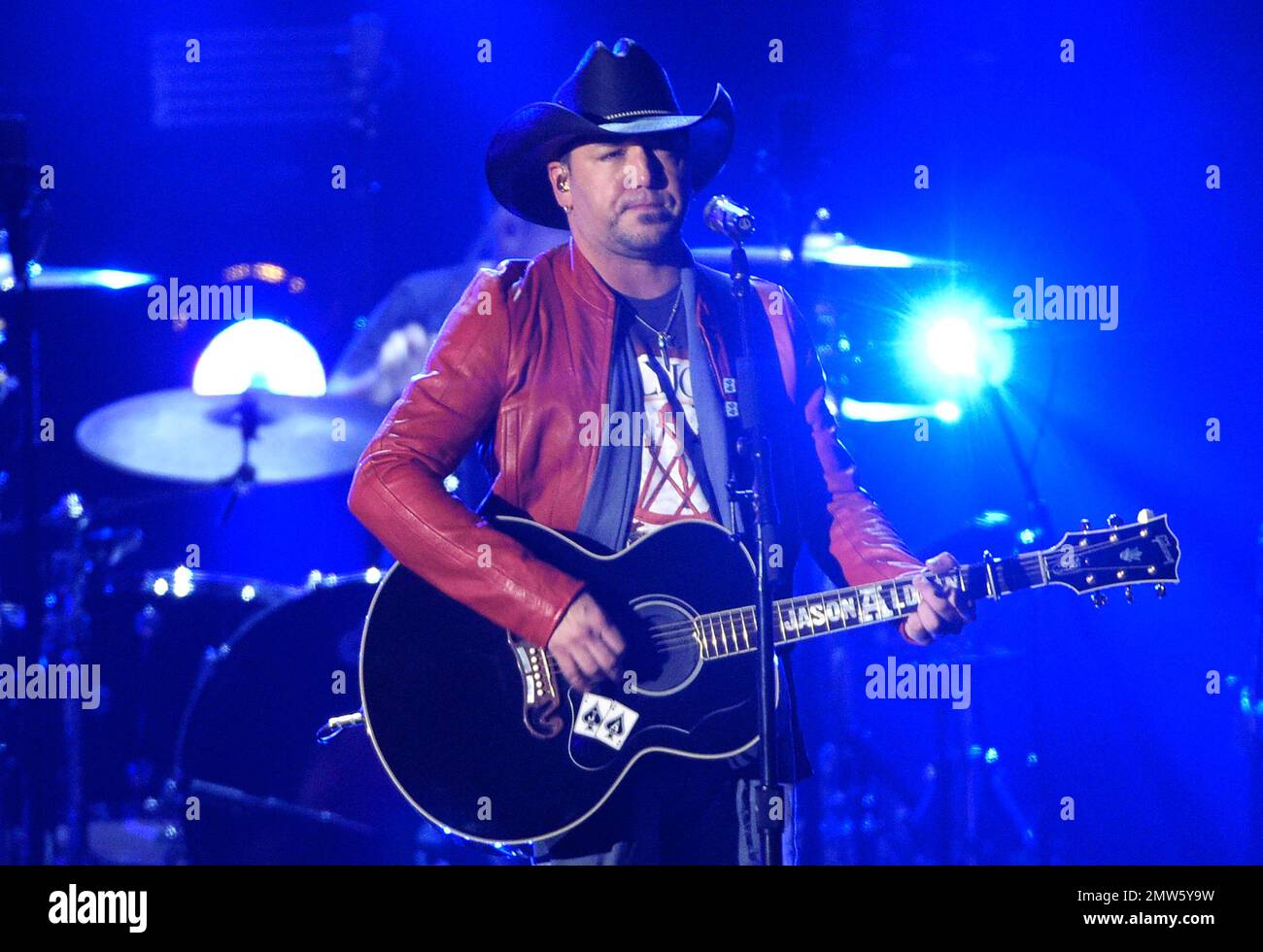 Jason Aldean performs "Any Ol' Barstool" at the 52nd annual Academy of
