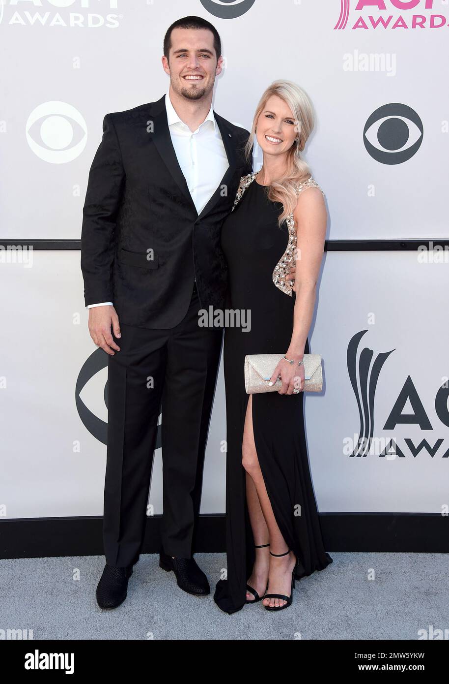 NFL Player Derek Carr, Of The Oakland Raiders, Left, And Heather Neel
