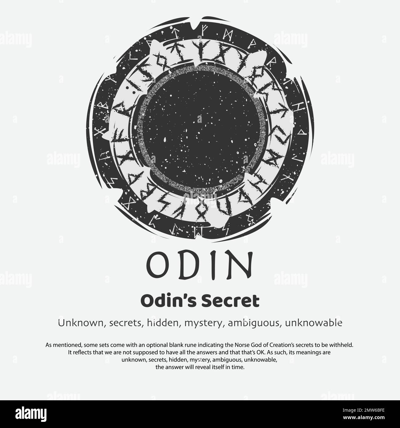 Viking Odin rune dark circle shield Stock Vector Image & Art Alamy