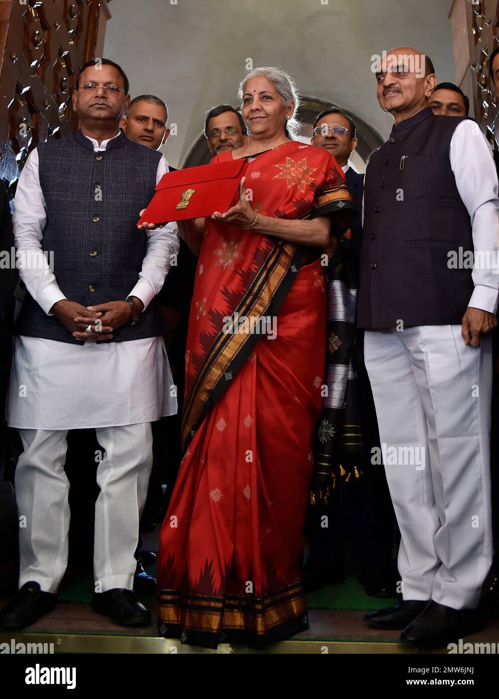 NEW DELHI, INDIA - FEBRUARY 1: Union Finance Minister Nirmala 