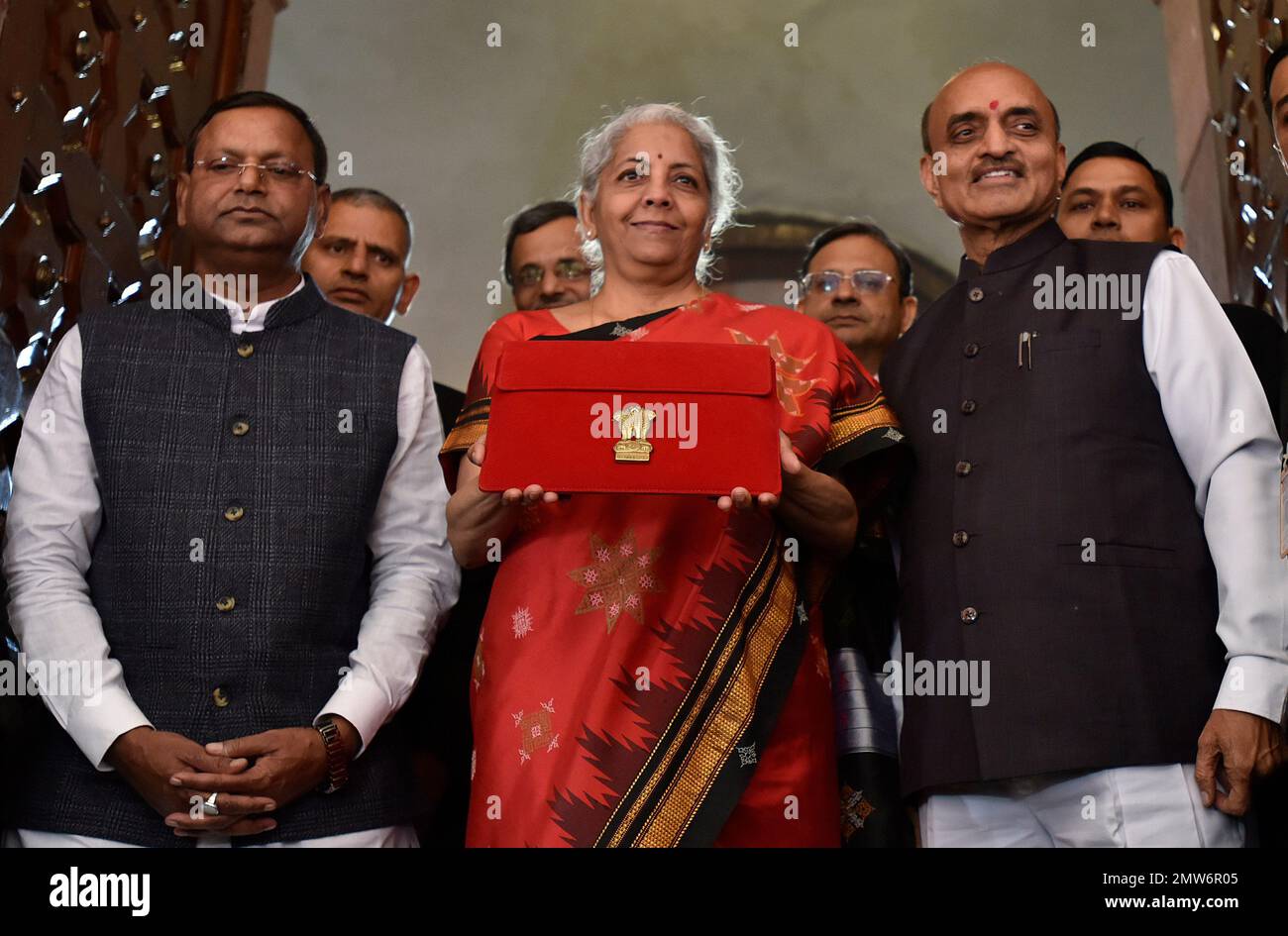 NEW DELHI, INDIA - FEBRUARY 1: Union Finance Minister Nirmala 