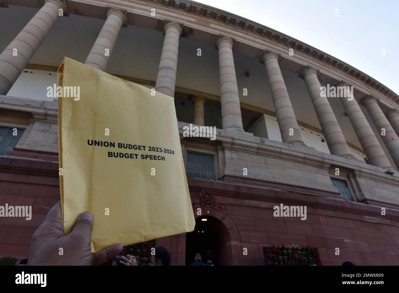 NEW DELHI, INDIA - FEBRUARY 1: Security check bags containing copy 
