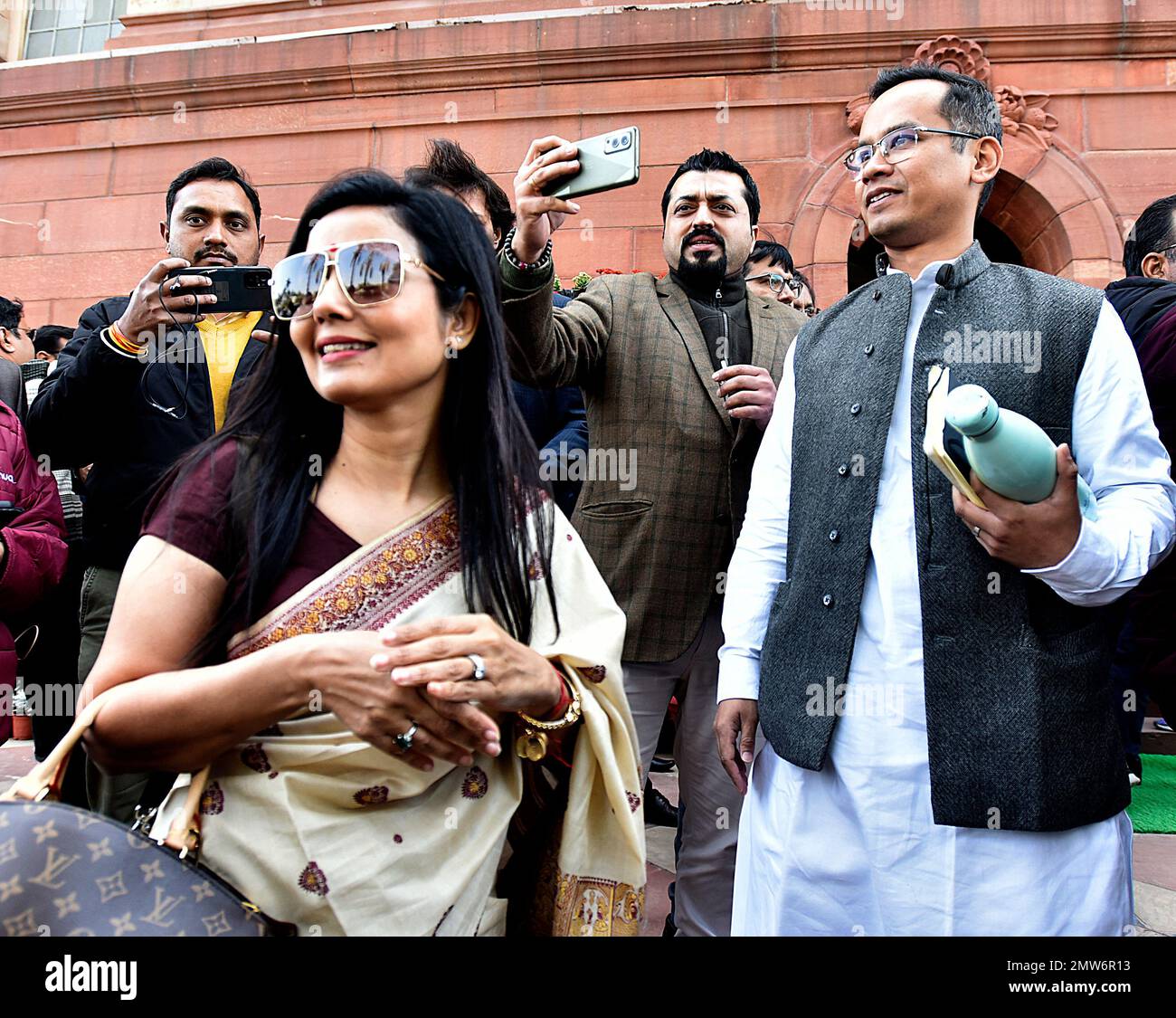 New Delhi: TMC MP Mahua Moitra at Parliament #Gallery