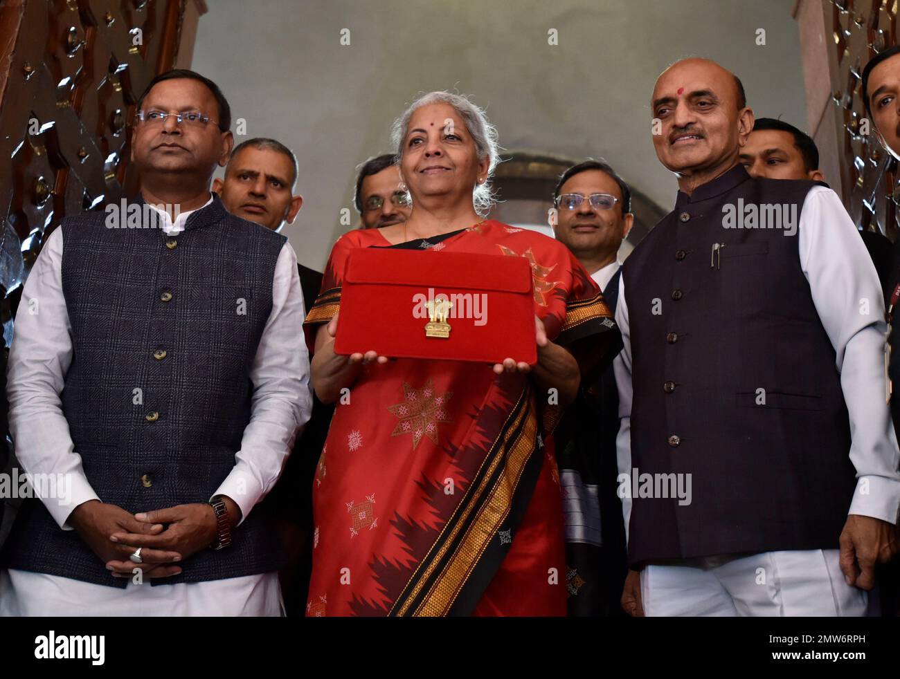 NEW DELHI, INDIA - FEBRUARY 1: Union Finance Minister Nirmala 