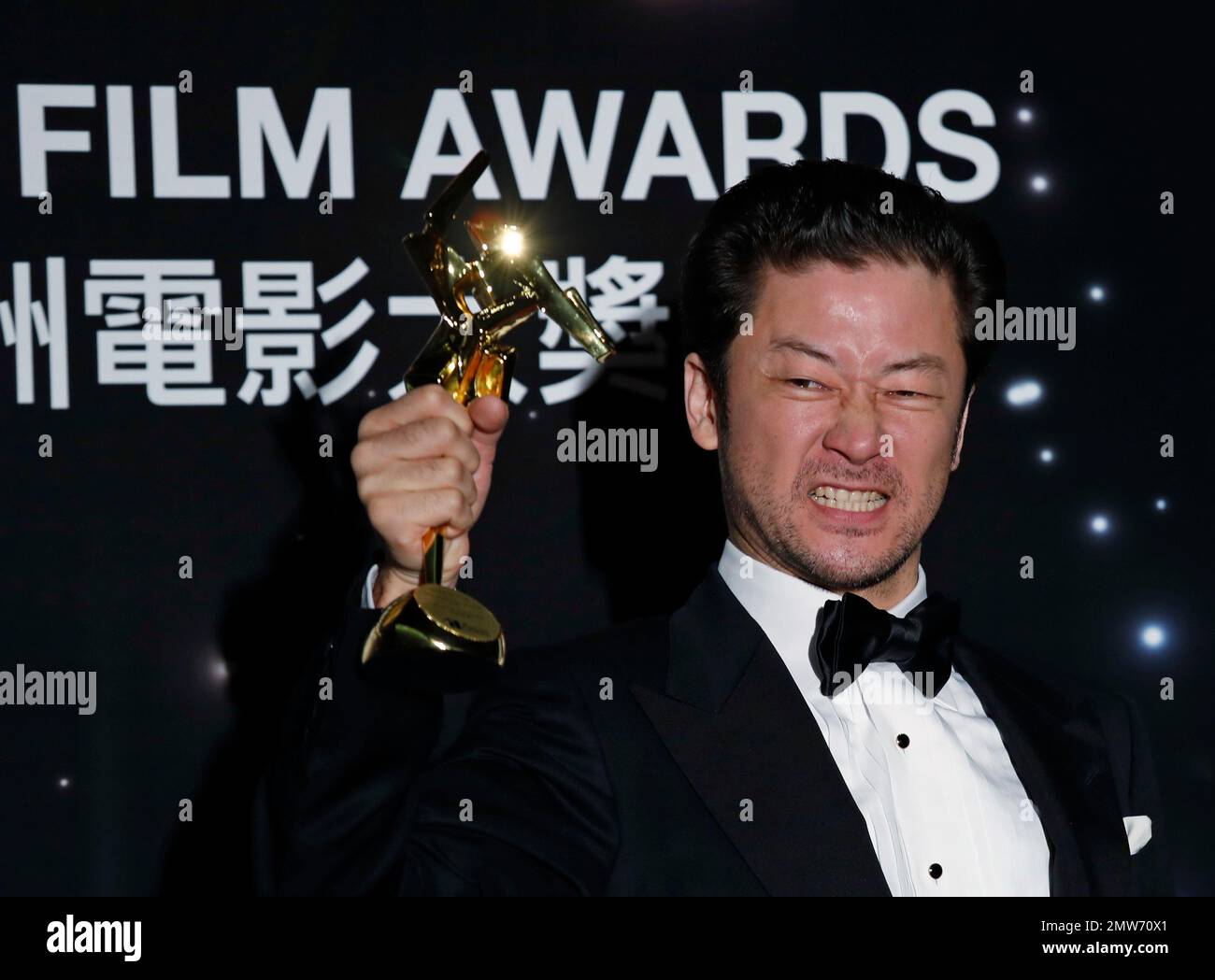 In this Tuesday, March 21, 2017 photo, Japanese actor Tadanobu Asano