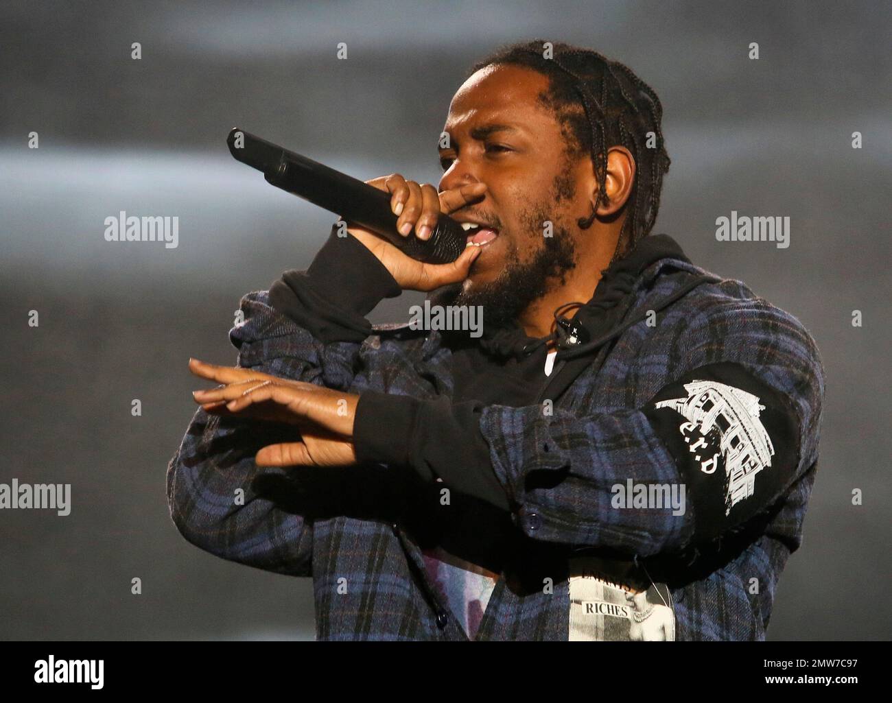 Kendrick Lamar performing at Austin City Limits in 2016