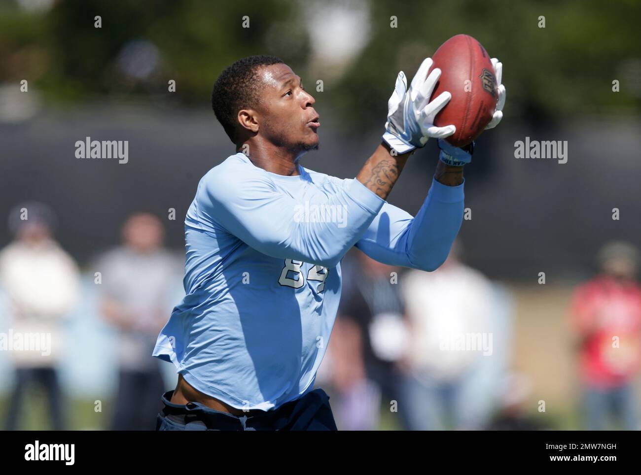 Bug Howard catches a pass during the NCAA college football team's NFL