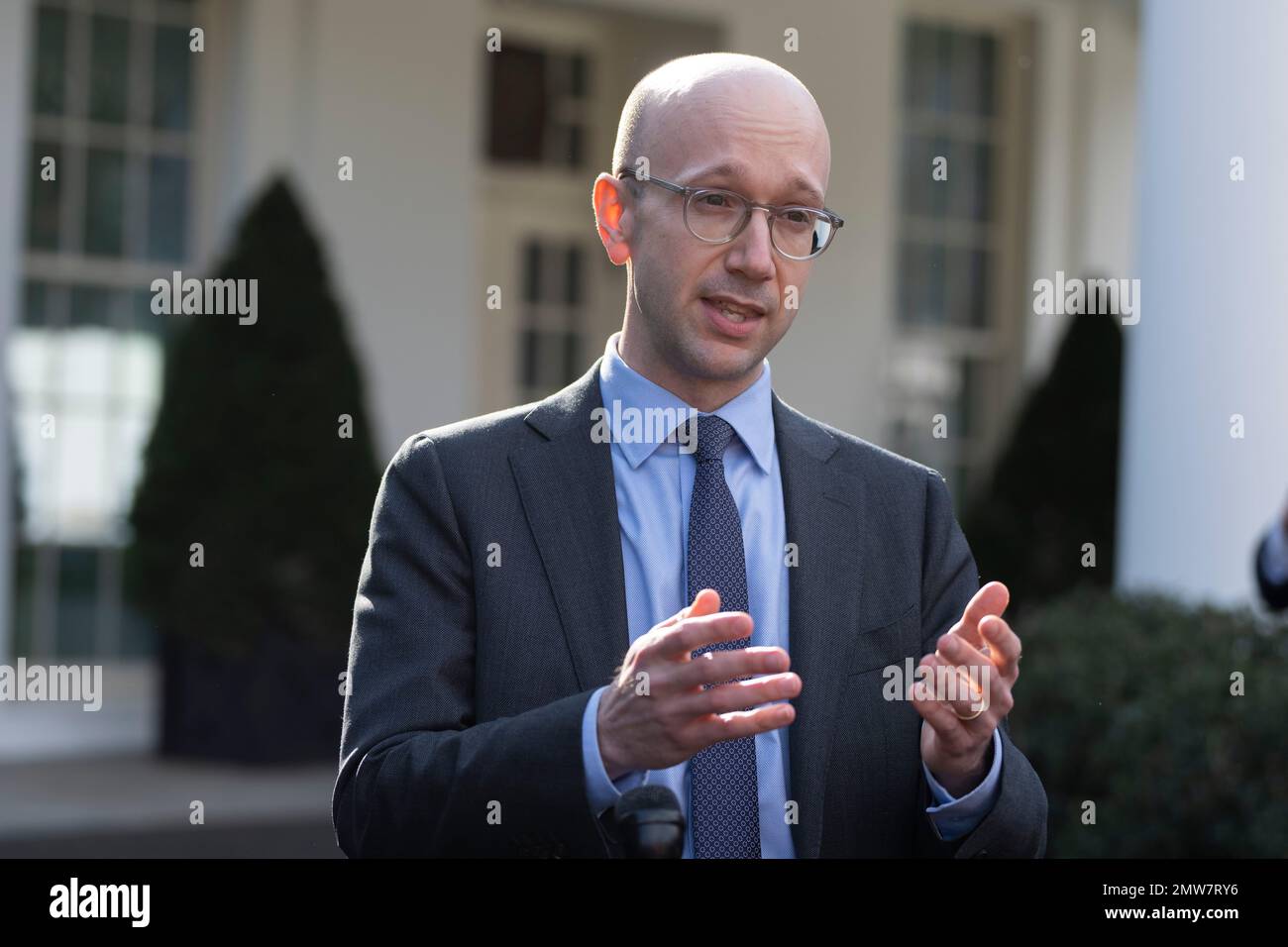 Special Assistant To The President White House Counsel S Office Ian Sams Speaks To The Media