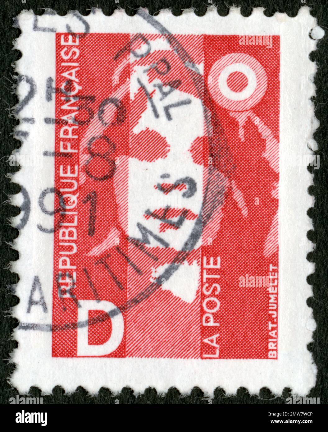 Carnet de 12 timbres-poste Marianne Lettre Verte 20 g sur