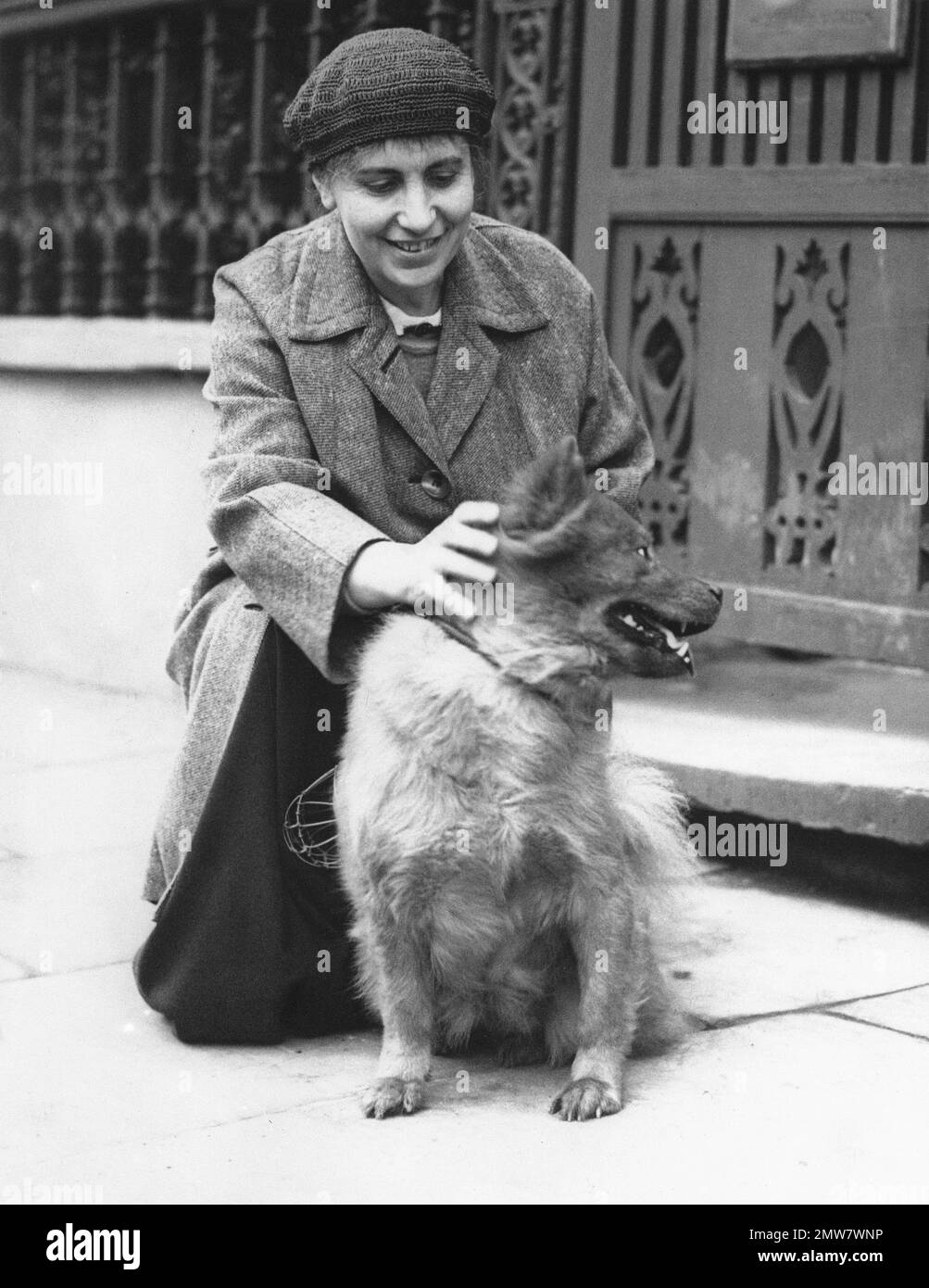Anna Freud, daughter of the famed psychologist, is photographed with