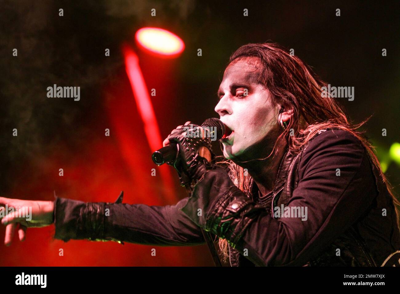 Lord of the Lost,German gothic metal and dark rock band with singer and frontman Chris Harms aka The Lord, at show 'Eisheilige Nacht 2016' (hosted by Subway to Sally), at Messehalle 1 / Messe Gießen, Germany. 16th Dec, 2016. Credit: Christian Lademann / LademannMedia Stock Photo