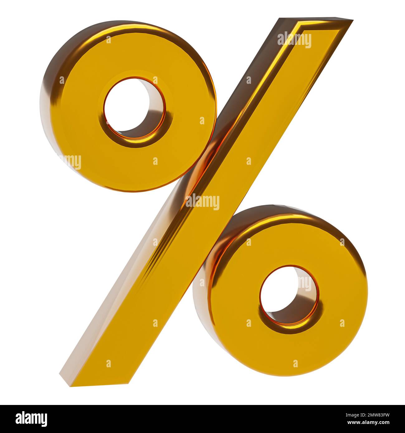 Fishing hook with a golden symbol per cent. Stock Illustration by