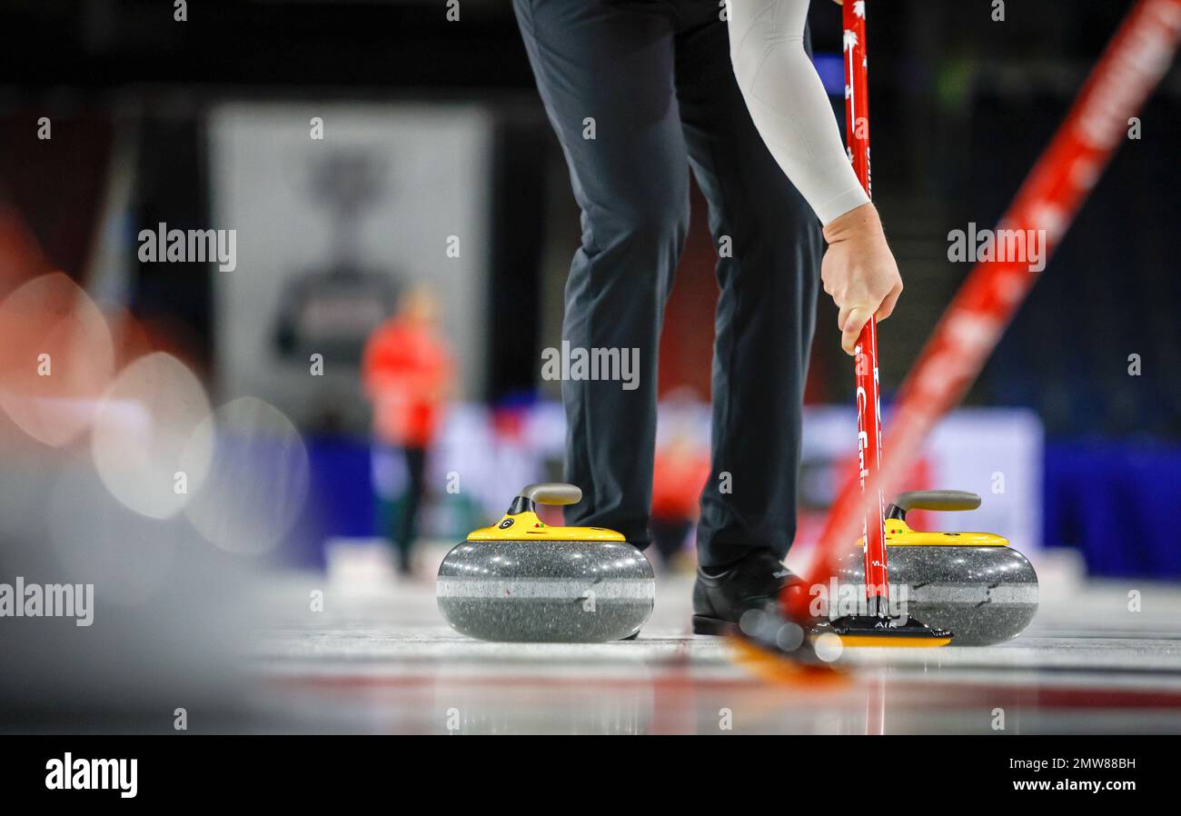 February 1, 2023, Lethbridge, AB, CANADA Curling Canada was under fire