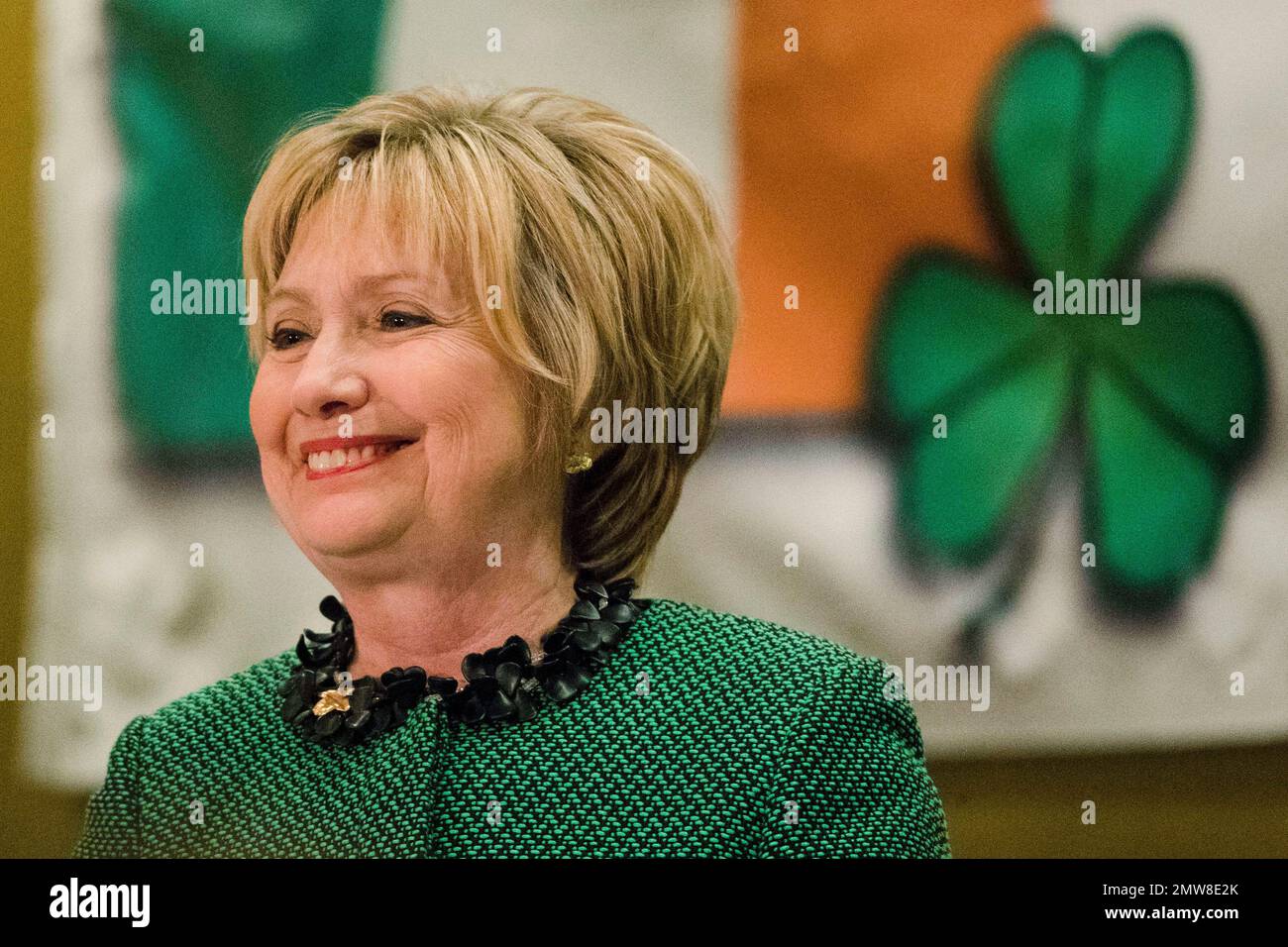 Hillary Clinton speaks at the Society of Irish Women's annual dinner on ...
