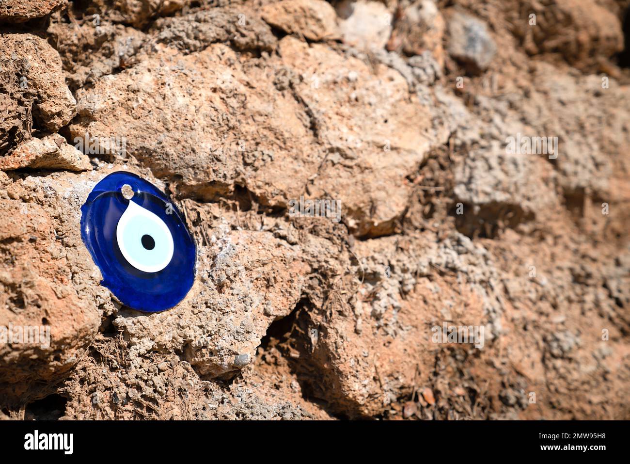 Blue Evil Eye Hamsa Hand Pendant, Handmade Turkish Nazar, Evil Eye Gift, Lucky Amulet, Talisman, 8cm