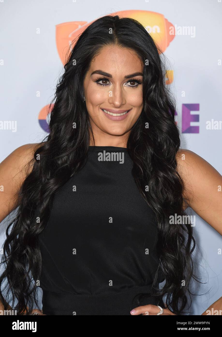 Nikki Bella arrives at the Kids' Choice Awards at the Galen Center on ...