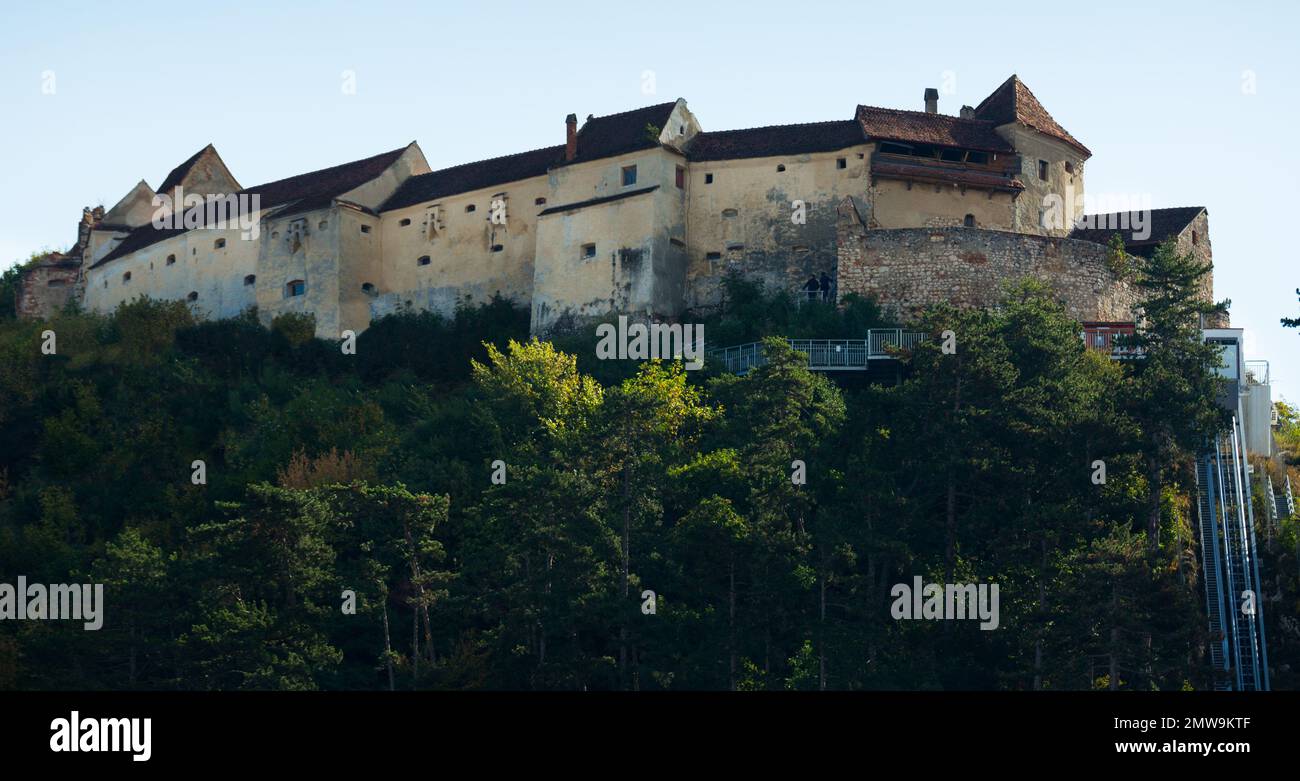 Medieval Rasnov Fortress, Romania Stock Photo - Alamy