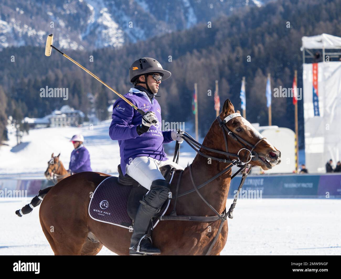 St. Moritz January 29, 2023 Game actions at the Snow Polo World Cup St.Moritz 2023 finals