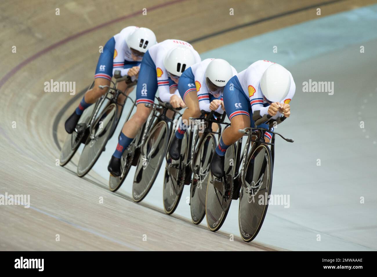 The Team GB (Great Britain) men's squad during the finals of the team ...