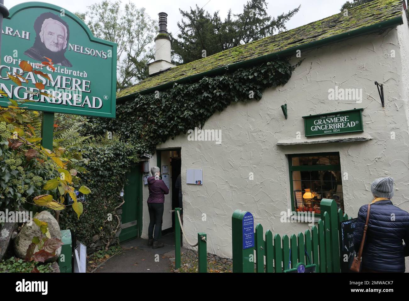 The Grasmere gingerbread shop, The Lake District Stock Photo
