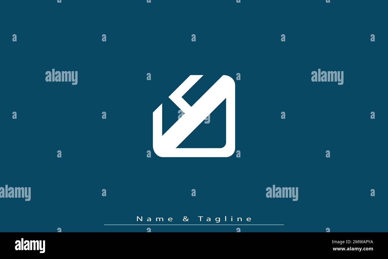 Alphabet letters Initials Monogram logo YD , DY Stock Vector