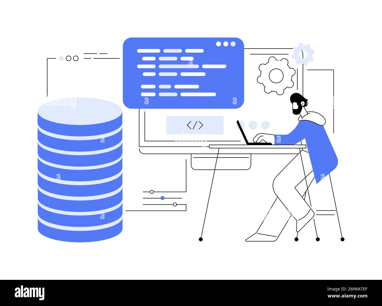 Big data programming abstract concept vector illustration Stock Vector ...