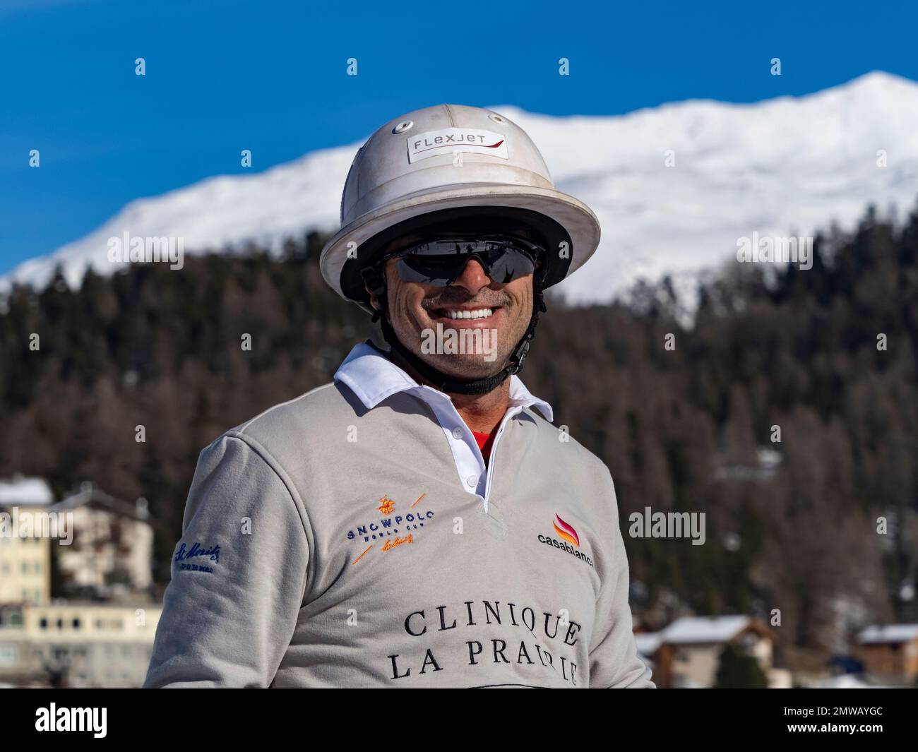 St. Moritz January 29, 2023 Game actions at the Snow Polo World Cup St.Moritz 2023 finals