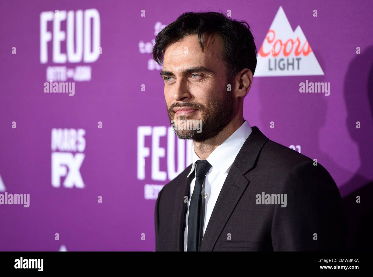 Cheyenne Jackson arrives at the Los Angeles Premiere of "Feud Bette
