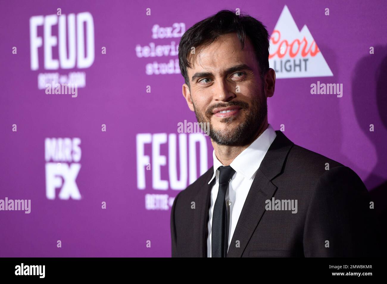 Cheyenne Jackson arrives at the Los Angeles Premiere of "Feud Bette
