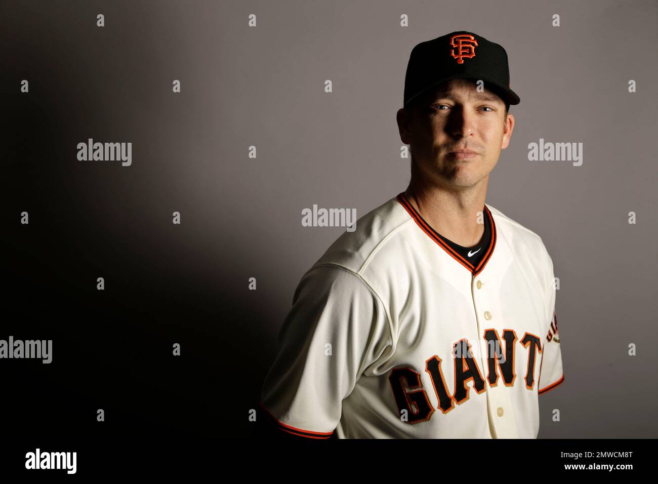 This is a 2017 photo of Kyle Haines of the San Francisco Giants baseball  team poses for a portrait. This image reflects the Giants active roster as  of Monday, Feb. 20, 2017,