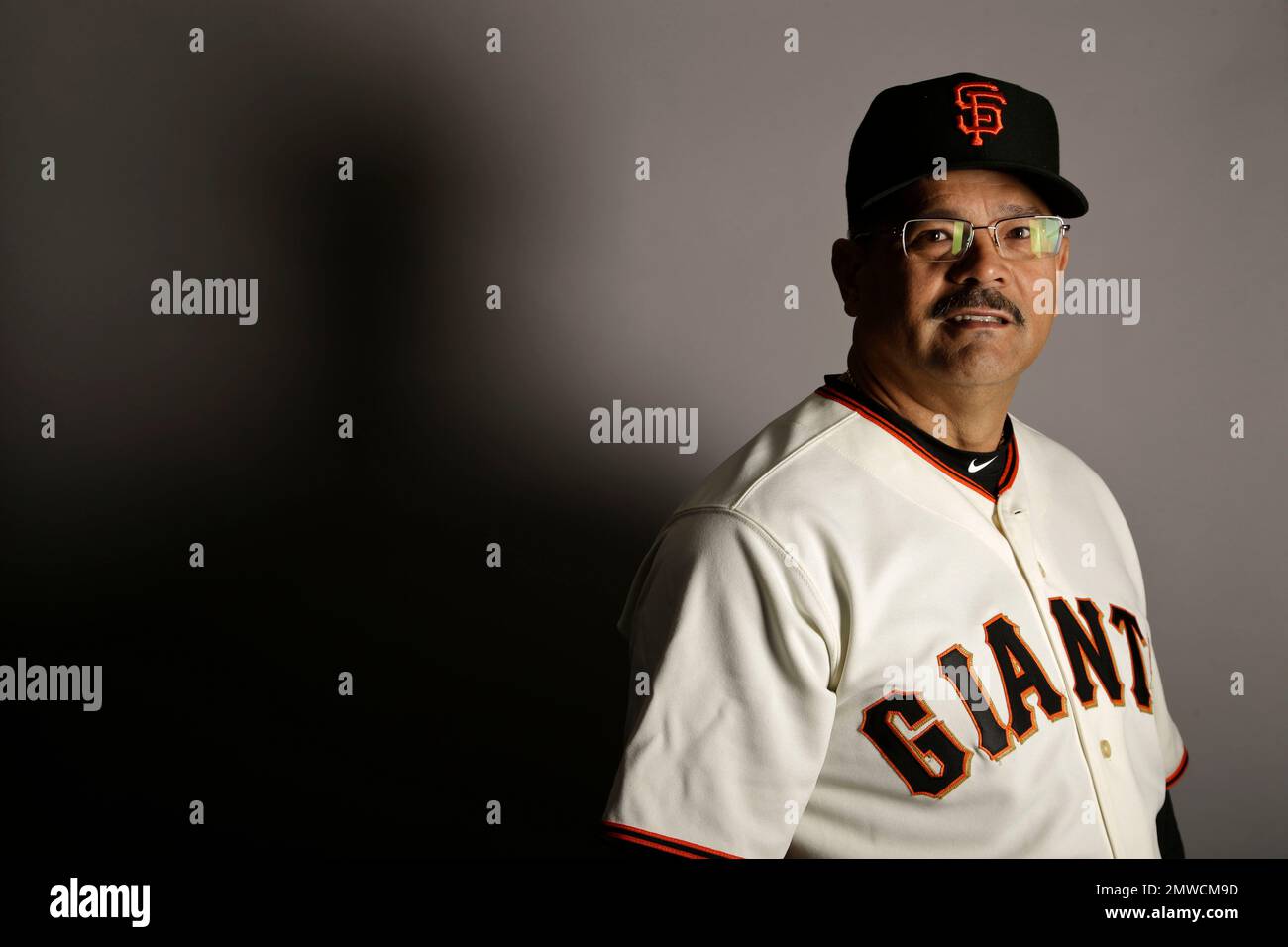 This is a 2017 photo of Coach Alvaro Espinosa of the San Francisco Giants  baseball team poses for a portrait. This image reflects the Giants active  roster as of Monday, Feb. 20