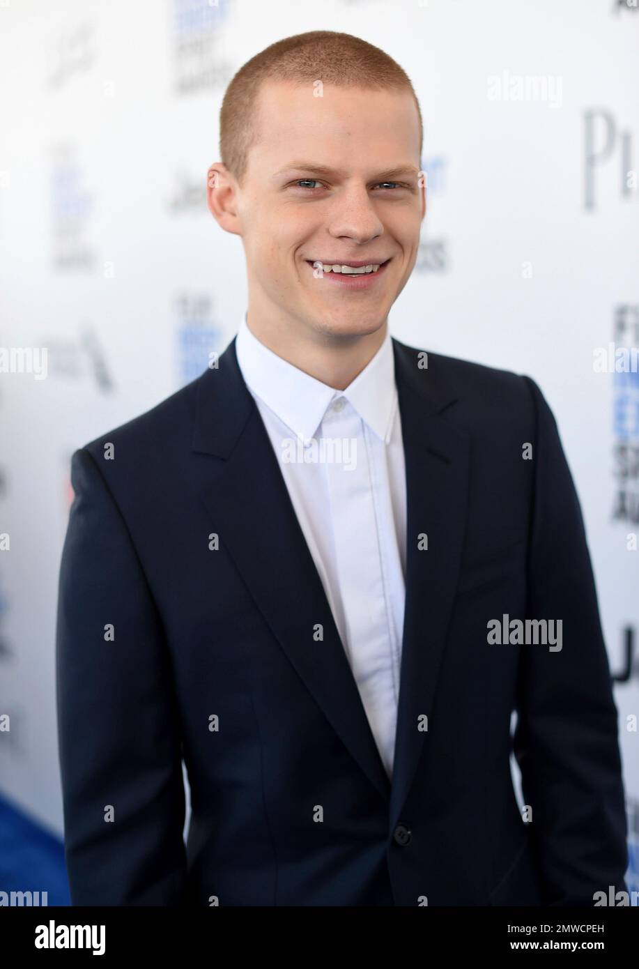 Lucas Hedges arrives at the Film Independent Spirit Awards on Saturday ...