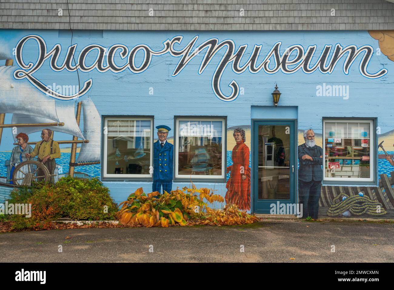 Shops and stores in the fishing village of St. Martins, New Brunswick