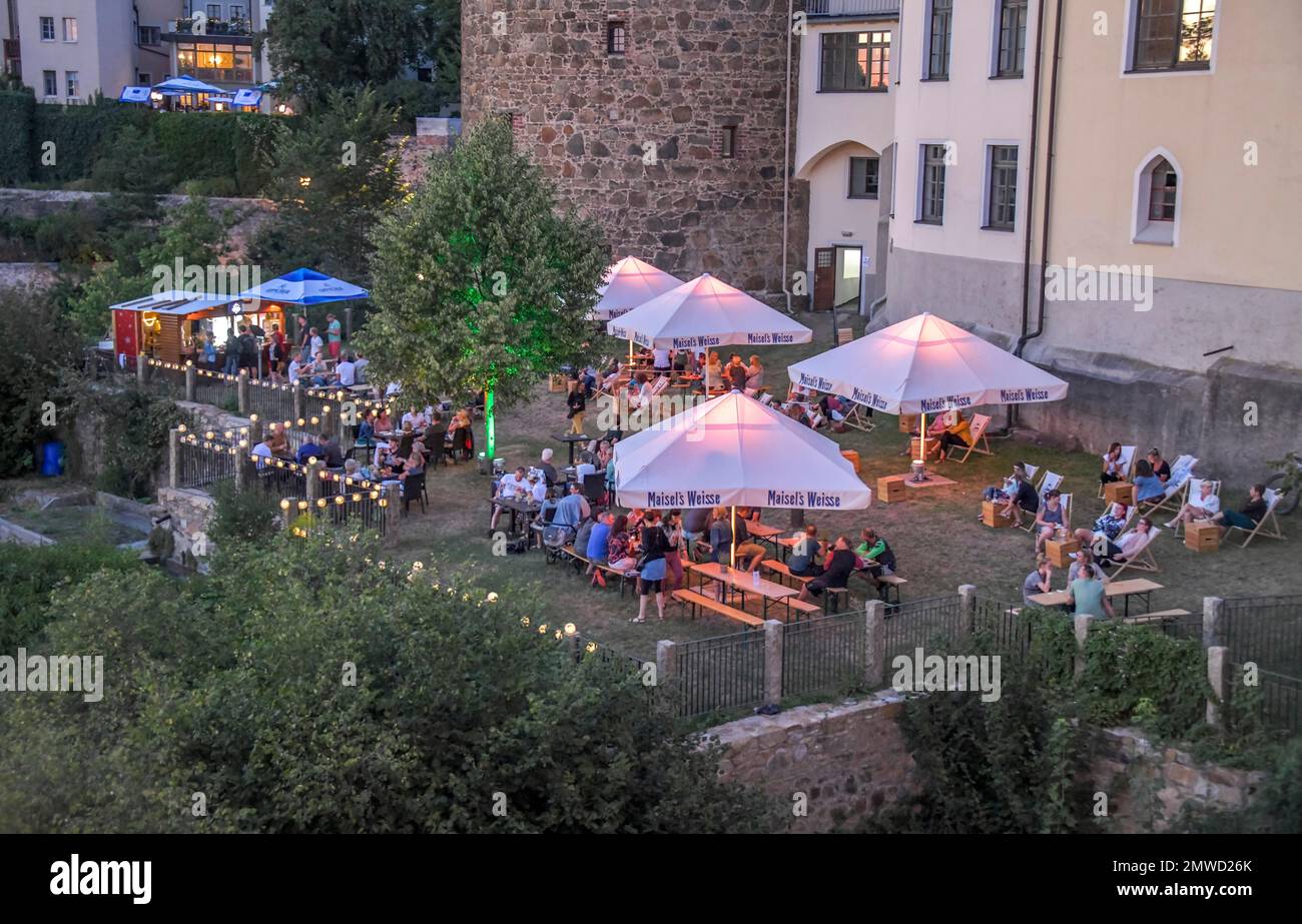 Civic garden at the Roehrscheidtbastei, Bautzen, Saxony, Germany Stock