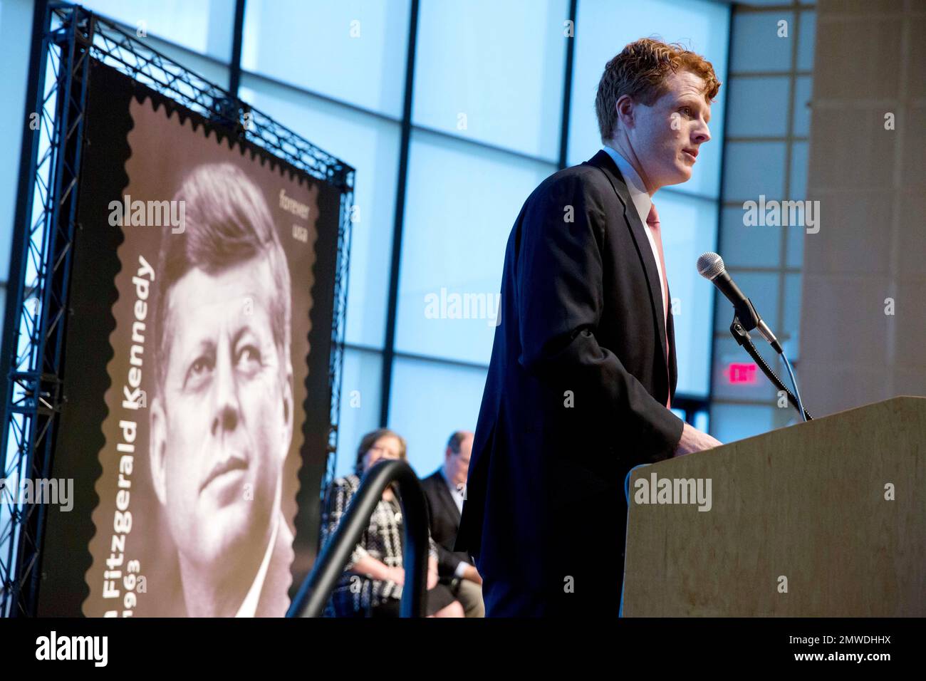 Rep. Joseph P. Kennedy III, DMass., speaks during a dedication